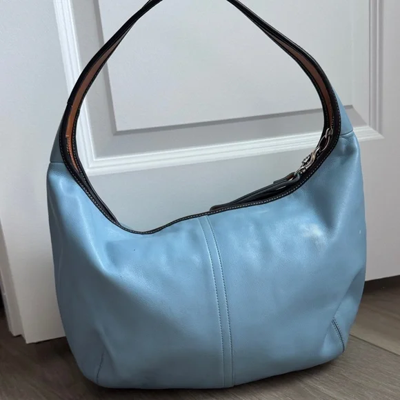 Coach Blue Hobo Shoulder Bag - Picture 6 of 7